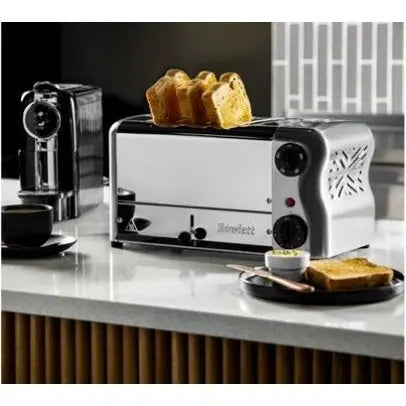 Benchtop Rowlett Esprit 4 Slot Toaster Chrome with Elements & Sandwich Cage - CH181-A Mattys
