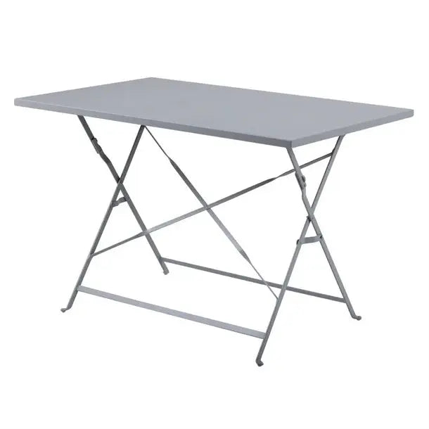 Furniture Bolero Pavement Style Folding Table Grey 1100mm x 700mm - CH969 Mattys