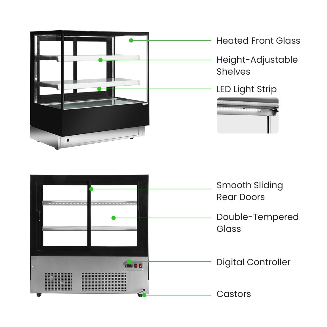 Bonvue Elite Cold Displays with 2 shelves - CL1200-2S Bonvue