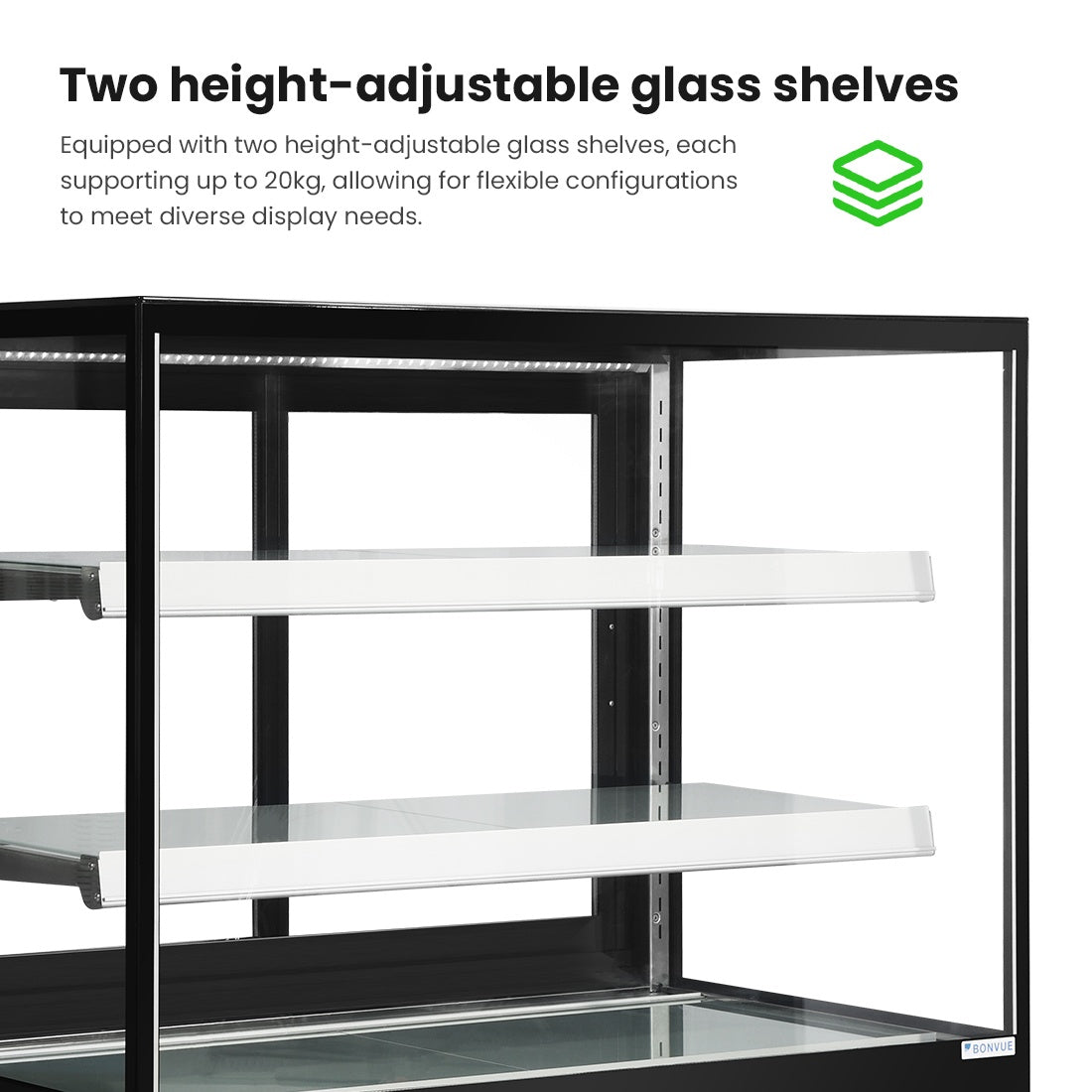 Bonvue Elite Cold Displays with 2 shelves - CL1200-2S Bonvue