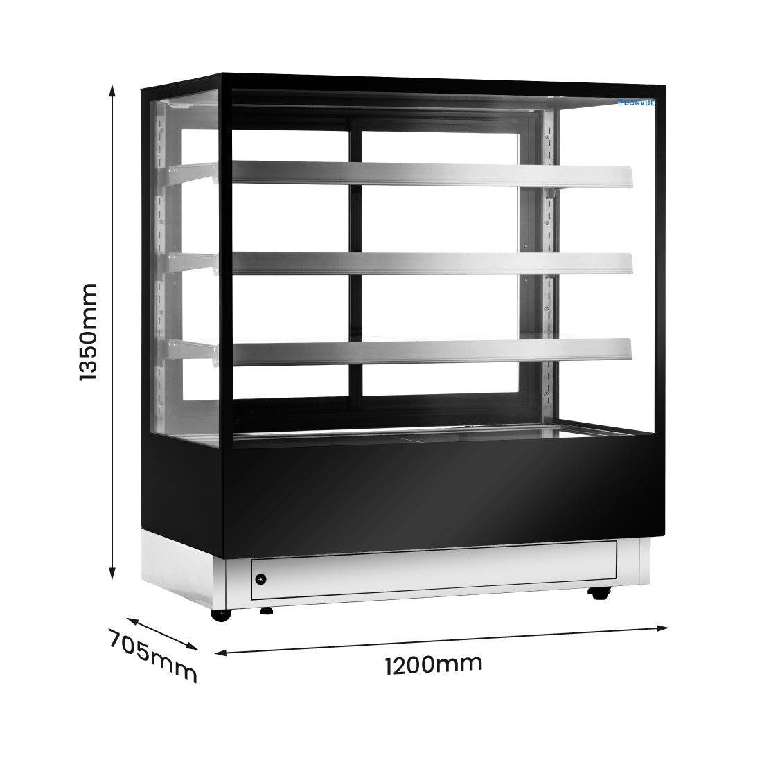 Bonvue Elite Cold Displays with 3 shelves - CL1200-3S Bonvue