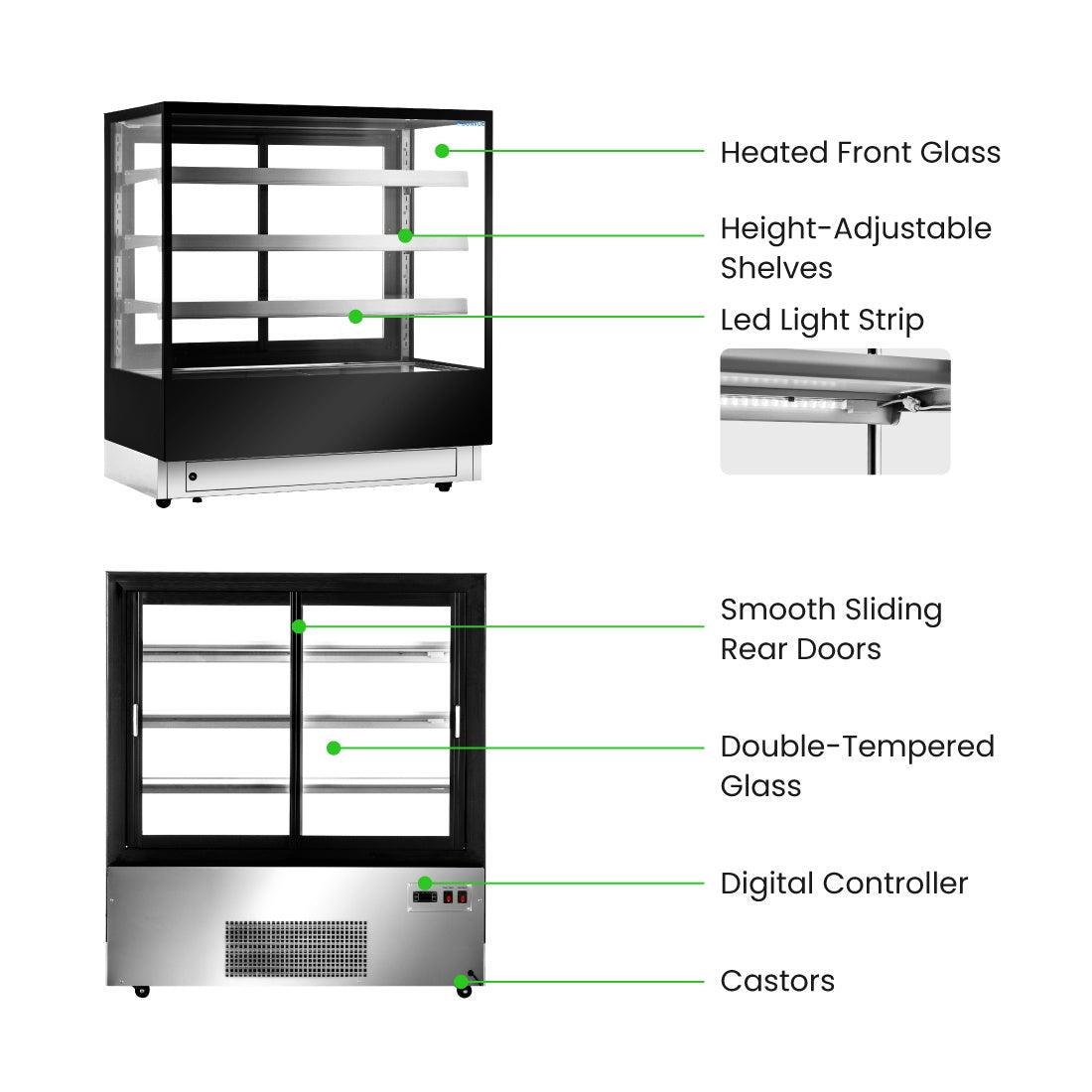 Bonvue Elite Cold Displays with 3 shelves - CL1200-3S Bonvue