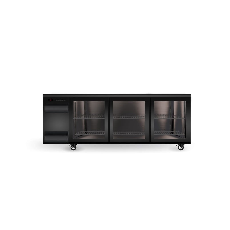 SKOPE CL.3.GSL.R BackBar N 3 Glass Sliding Door CounterLine Fridge - Remote Mattys