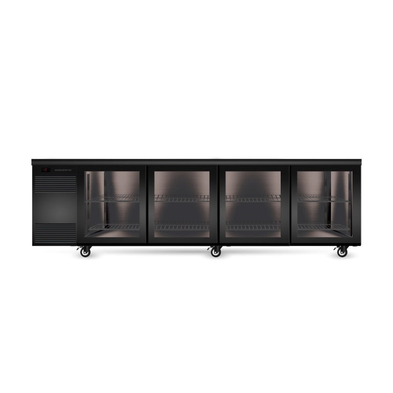 SKOPE CL.4.GSL.R BackBar N 4 Glass Sliding Door CounterLine Fridge - Remote Mattys