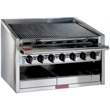 Houno Char Grills / Broilers 600 series Counter model Radiant Grill 4 burners - CM-624-RMB Mattys