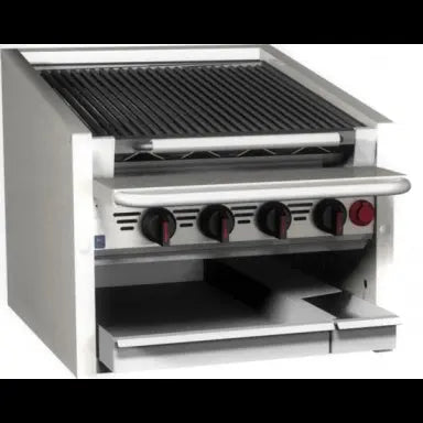 Houno Char Grills / Broilers 600 series Counter model Char Grill 4 burners - CM-624-SMB Mattys