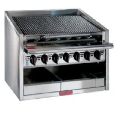 Houno Char Grills / Broilers 600 series Counter model Radiant Grill 7 burners - CM-636-RMB Mattys