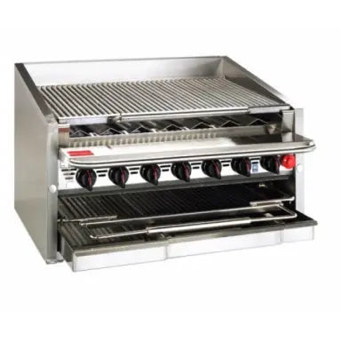 Houno Char Grills / Broilers 600 series Counter model Char Grill 16 burners - CM-672-SMB Mattys