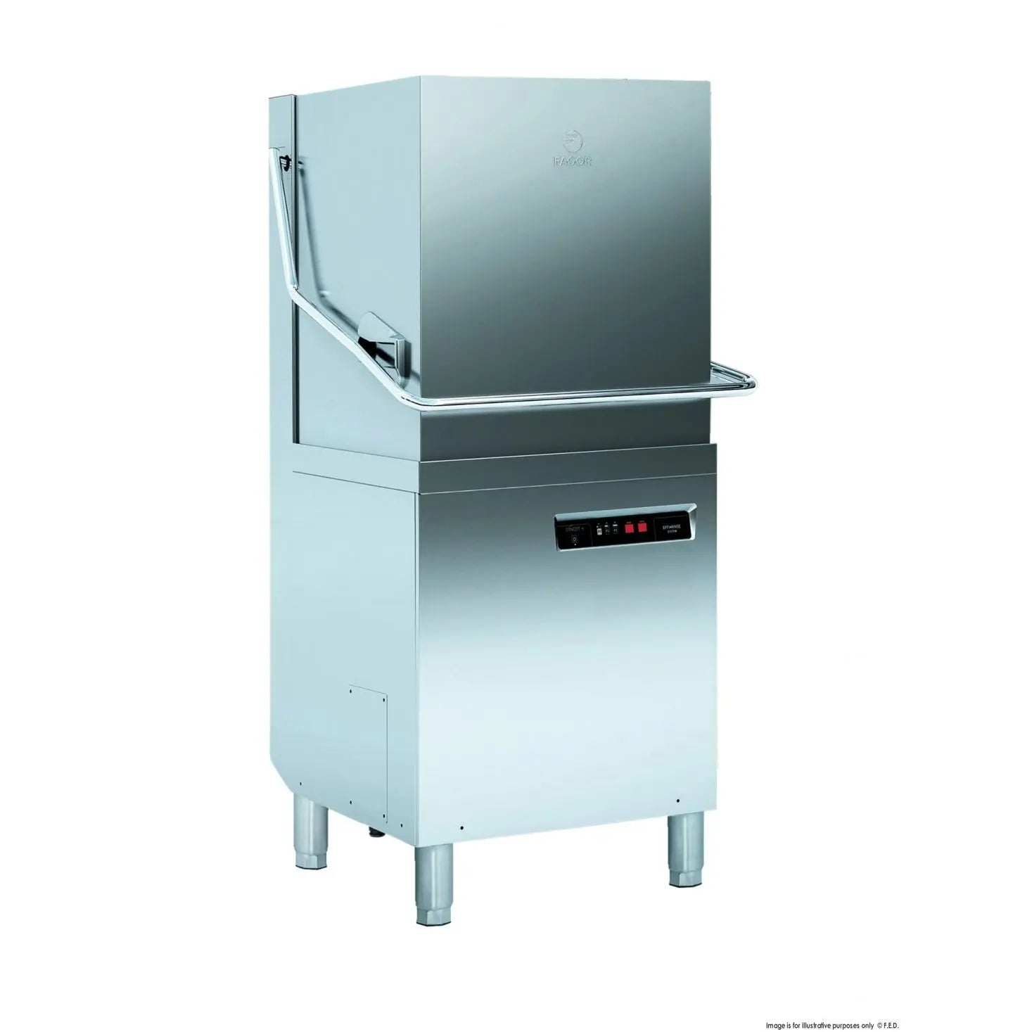 Fagor EVO-CONCEPT pass-through dishwasher with drain pump and detergent dispenser CO-112BDD Mattys