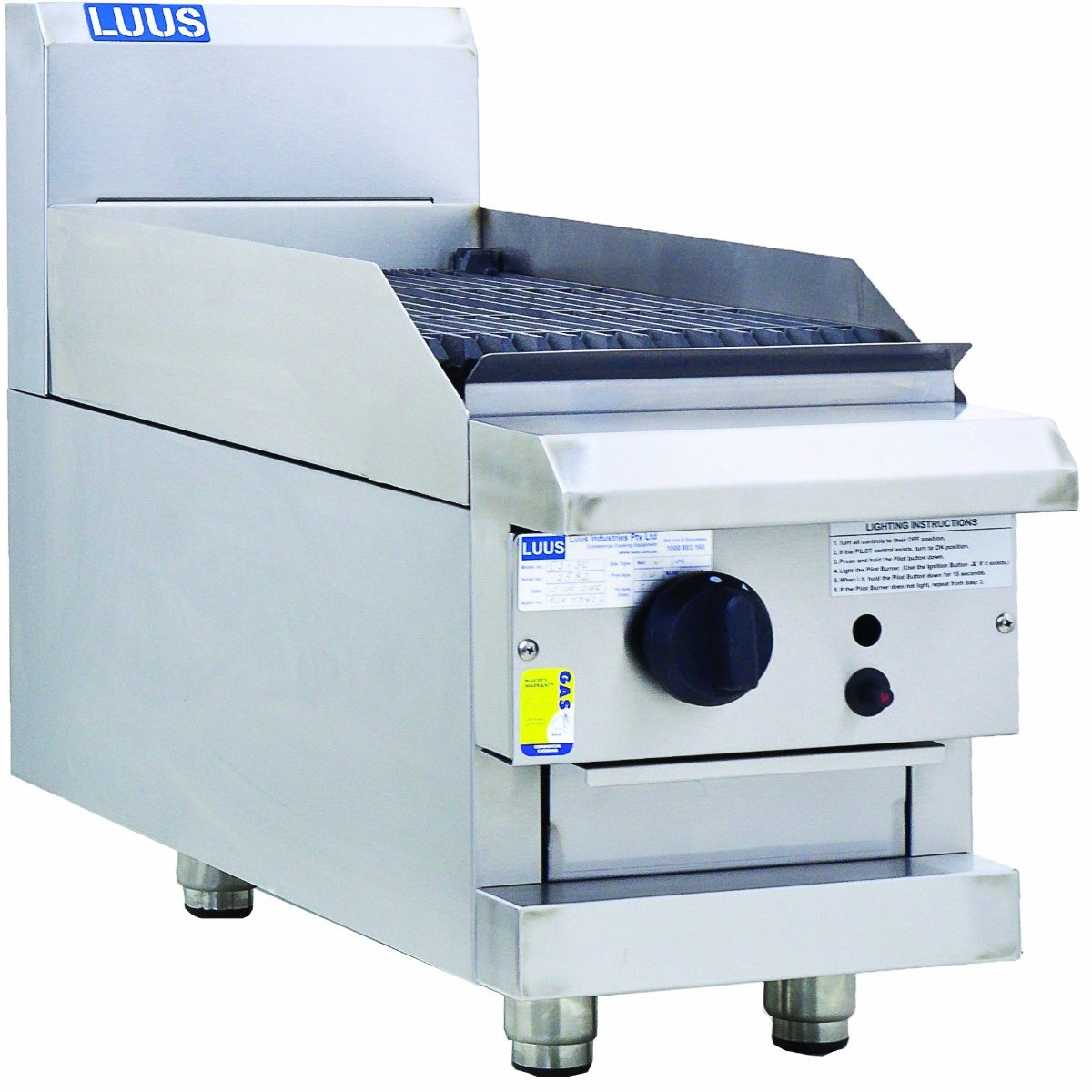 Benchtop Luus Benchtop Griddle Toaster With 2 Burner Professional Series - CS-2B-B Mattys