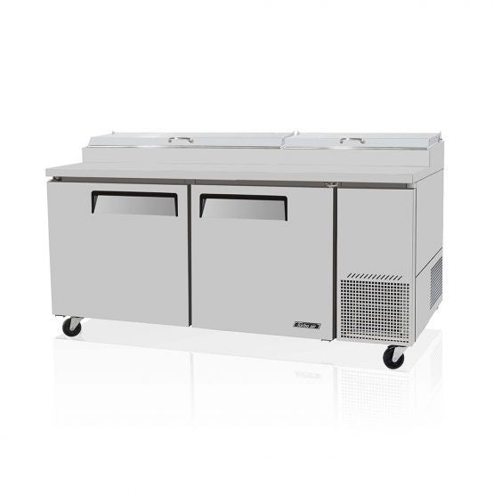 Turbo Air CTPR-67SD - 2 Door Pizza Prep Table Refrigerator - 566L Mattys