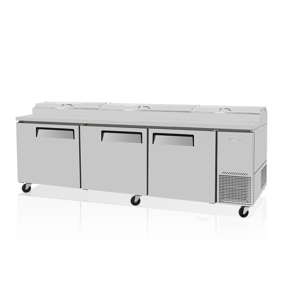 Turbo Air 3 Door Pizza Prep Table Refrigerator - 878L CTPR-93SD Turbo Air