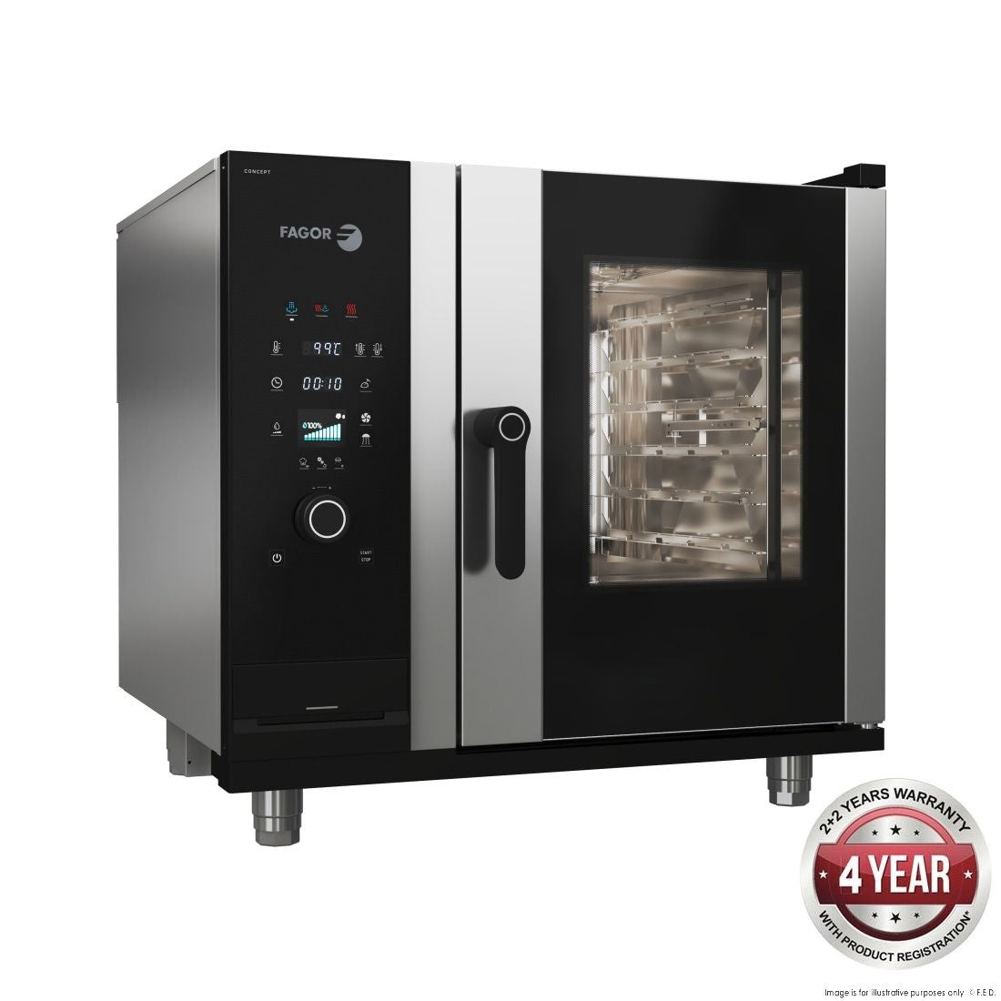 F.E.D. Fagor IKORE Concept 6 Trays Combi Oven CW-061ERSWS Mattys