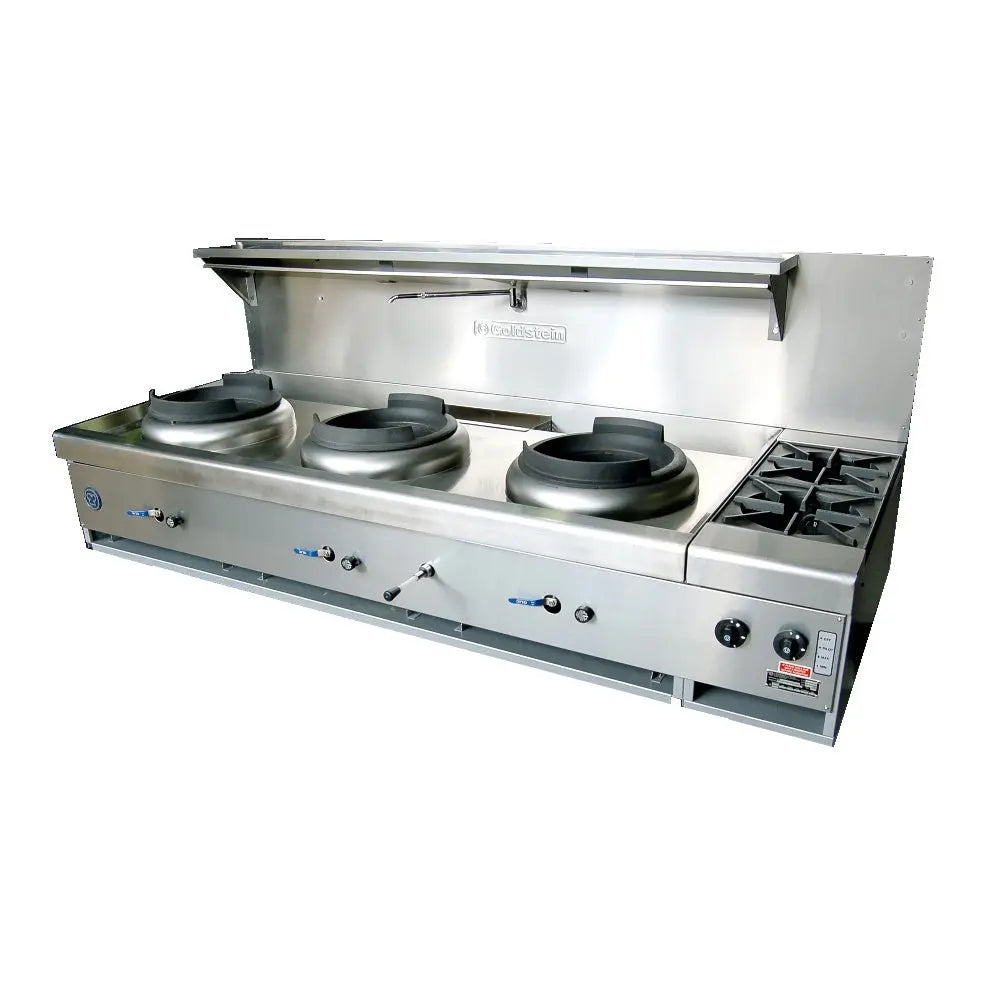 Goldstein Air Cooled Triple Gas Wok With 2 Burners - CWA3B2 Mattys