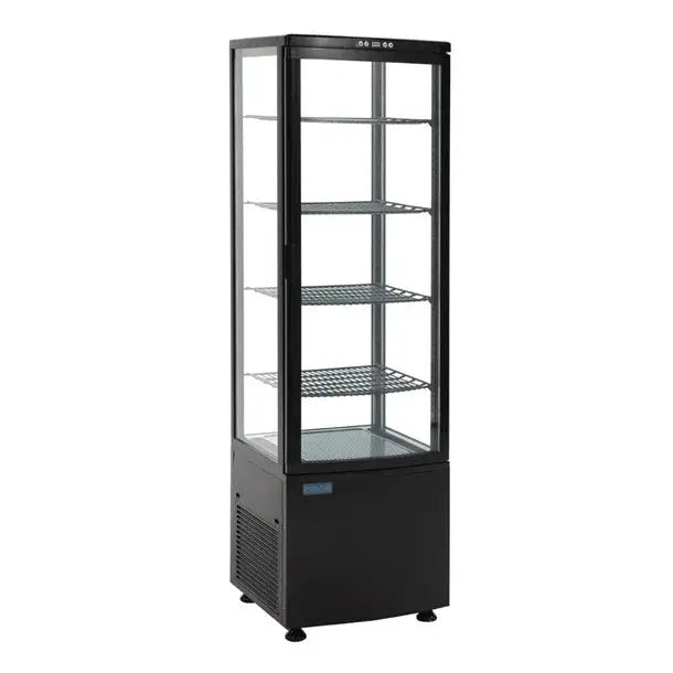 Polar C-Series Energy Efficient Curved Door Display Fridge Black 235Ltr - CX573-A Mattys