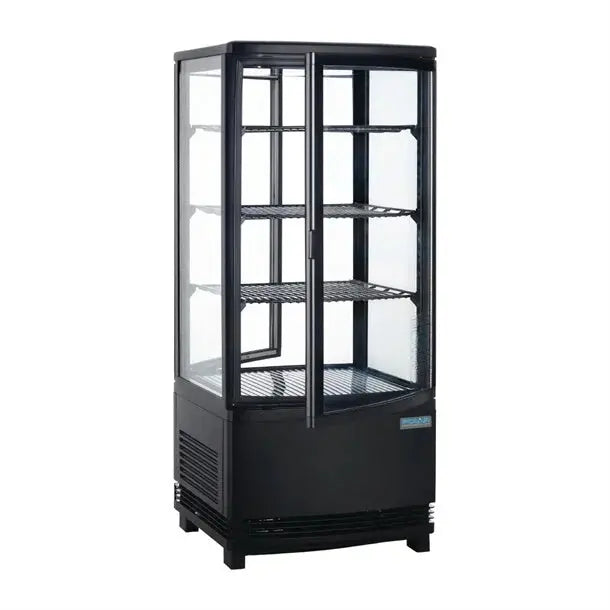 Polar C-Series Energy Efficient Curved Door Display Fridge Black 86Ltr - CX574-A Mattys