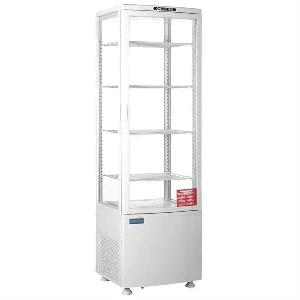 Polar C-Series Energy Efficient Curved Door Display Fridge White 235Ltr - CX575-A Mattys
