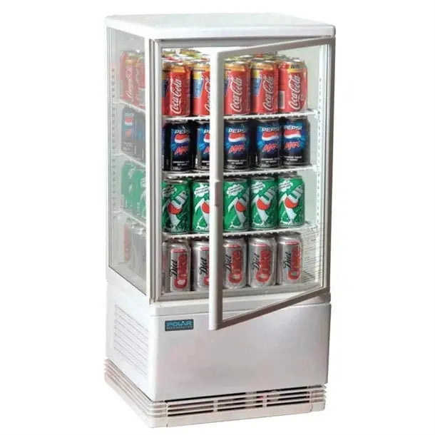 Polar C-Series Energy Efficient Display Fridge 68Ltr White - CX578-A Mattys