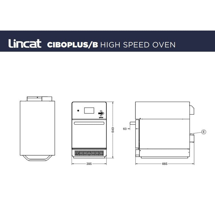 Lincat Cibo + Highspeed Oven Black 15AMP Mattys