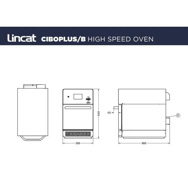 Lincat Cibo + Highspeed Oven Black 15AMP Mattys