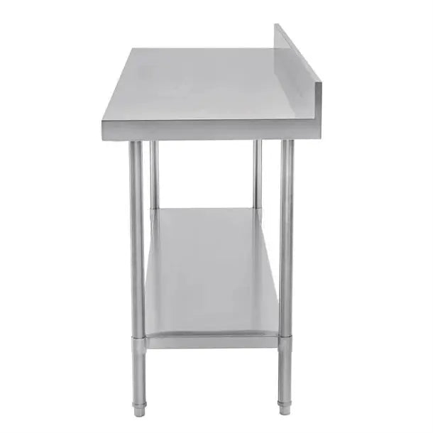 Benches Vogue Premium Stainless Steel Table with Splashback 1800mm - DA341 Mattys