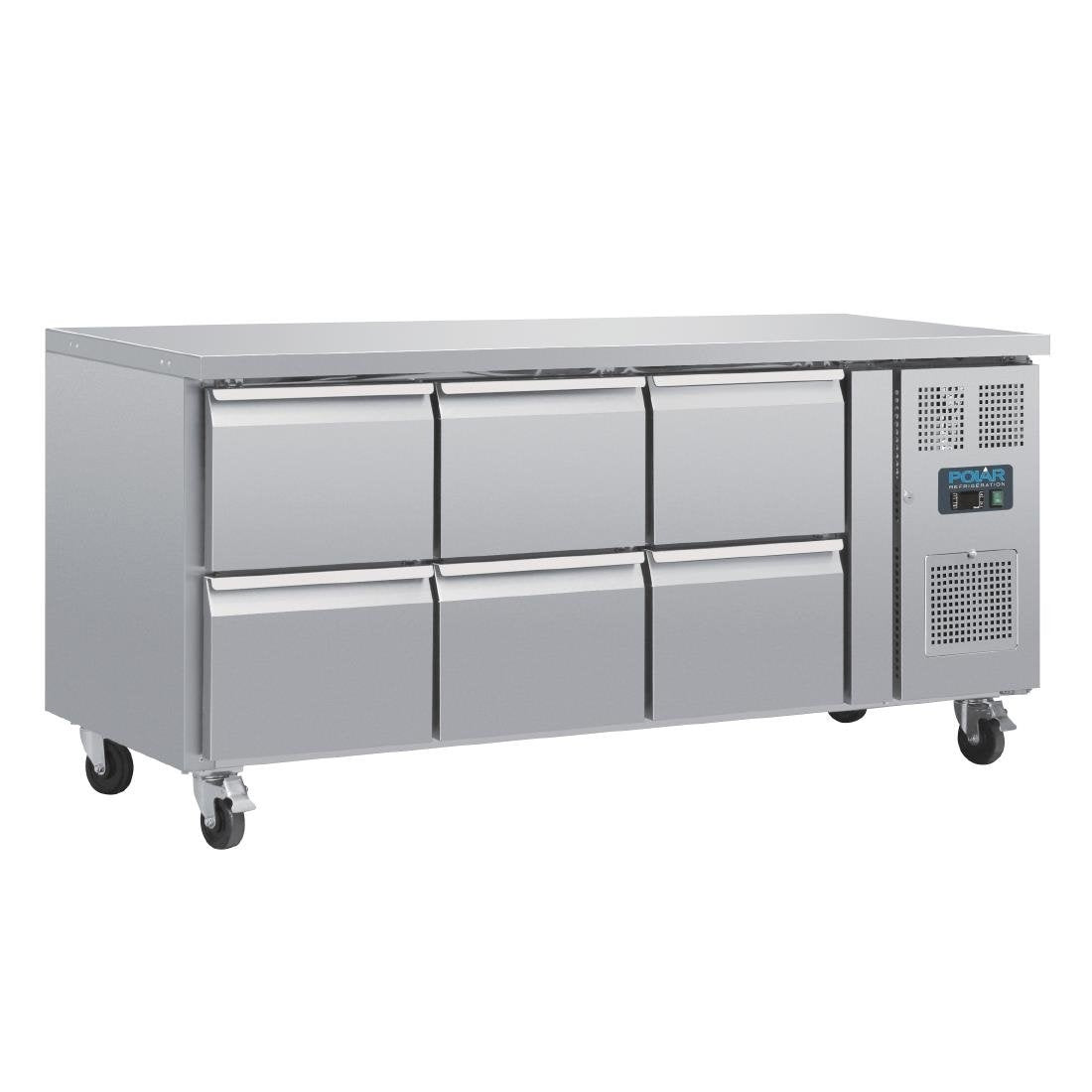 Polar U-Series 6 Drawer Counter Fridge 6xGN DA548-A Mattys