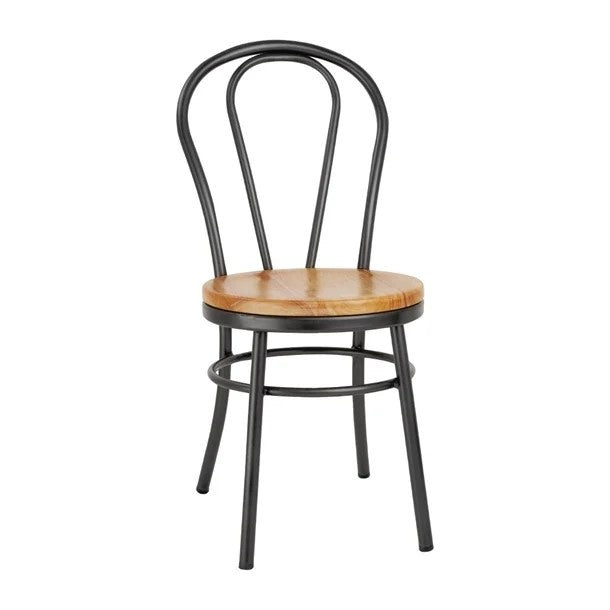 Bolero Clarisse Side Chair Metallic Grey (Box 2) DC178 Mattys