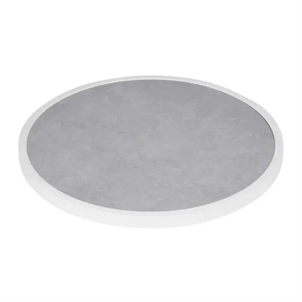 Furniture Bolero Fibre Glass Round Table Grey Stone Effect 580mm - DL485 Mattys