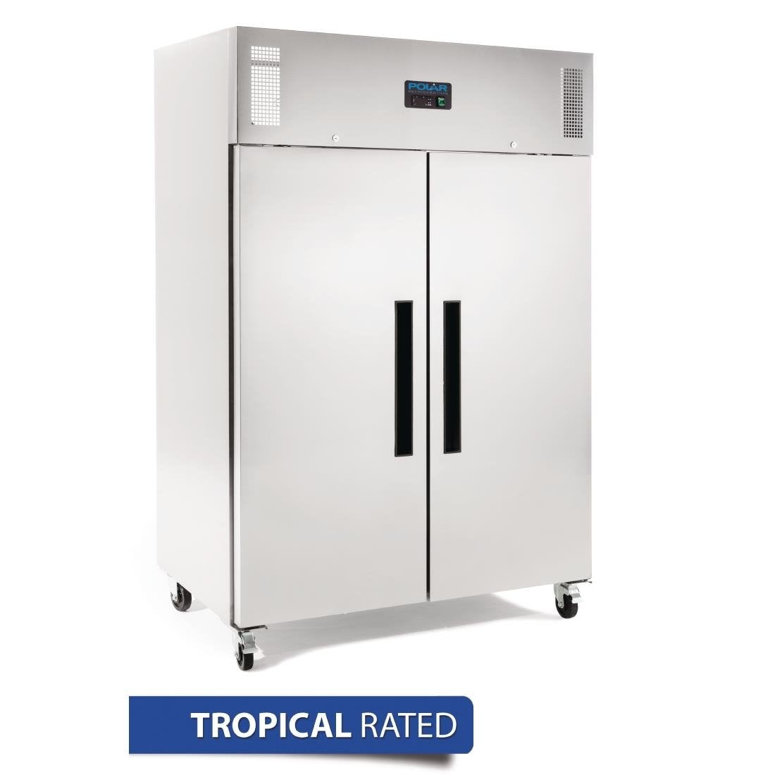 Polar G-Series 2 Door Upright Freezer Stainless Steel 1200Ltr DL896-A Mattys