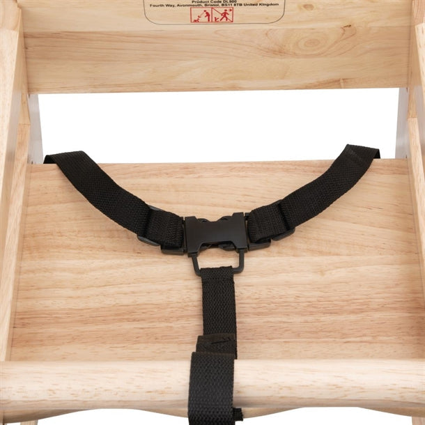 Benchtop Bolero Wooden High Chair Natural Finish - DL900 Bolero