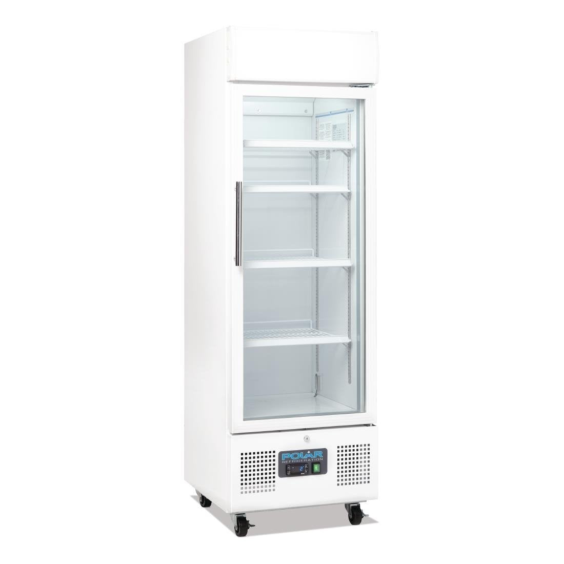 Polar G-Series Upright Display Fridge White 218Ltr - DM075-A Mattys