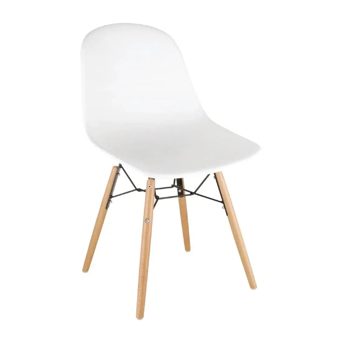 Furniture Bolero Arlo Side Chair White (Pack of 2) - DM840 Mattys
