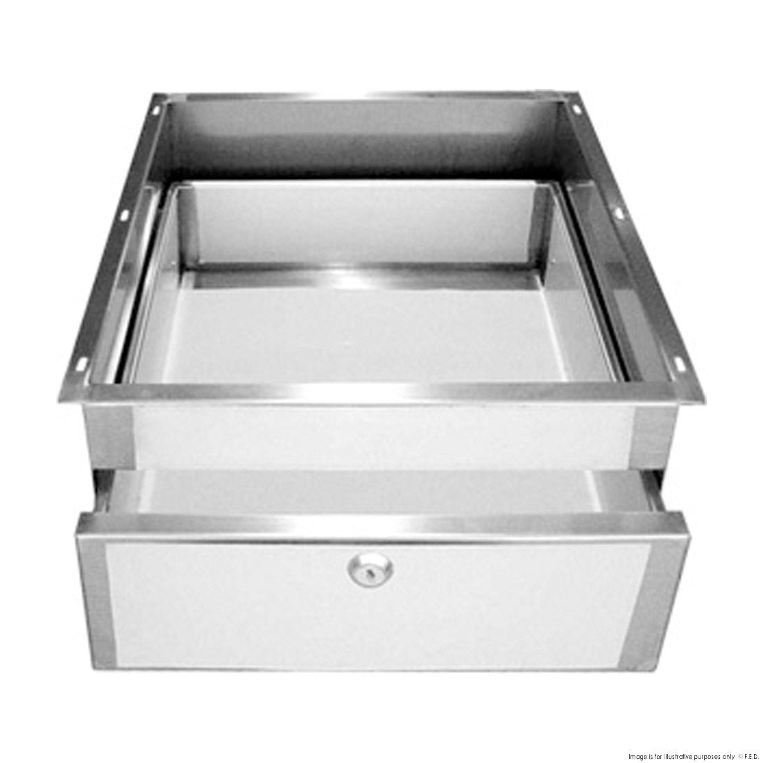 F.E.D. Modular systems DR-01/A Stainless Steel Drawer Mattys