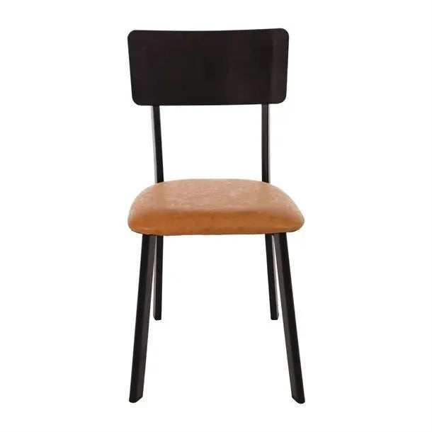 Furniture Bolero Metal & PU Side Chair Vintage Camel (Pack 4) - DR300 Mattys