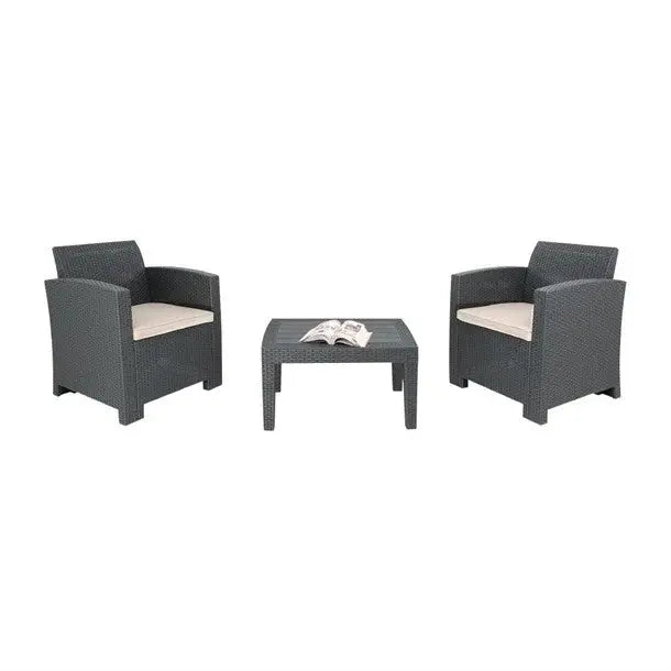 Furniture Bolero PP Wicker Armchair & Table Set - DR309 Mattys