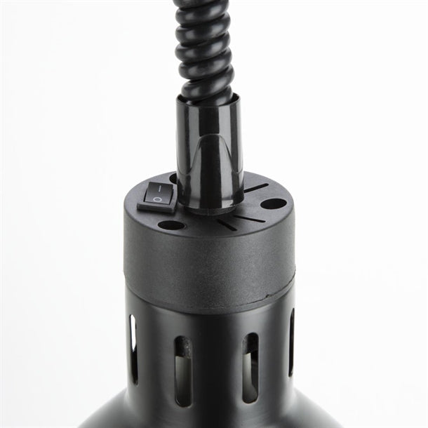 Benchtop Apuro Retractable Heat Lamp Matte Black Finish - DR759-A Apuro