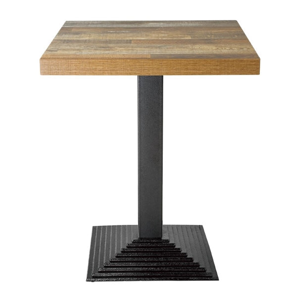 Benchtop Bolero Pre-Drilled Square Table Urban Dark 700mm - DR823 Bolero