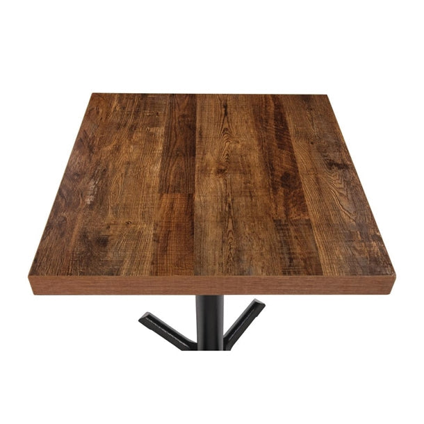 Benchtop Bolero Pre-Drilled Square Table Urban Dark 700mm - DR823 Bolero