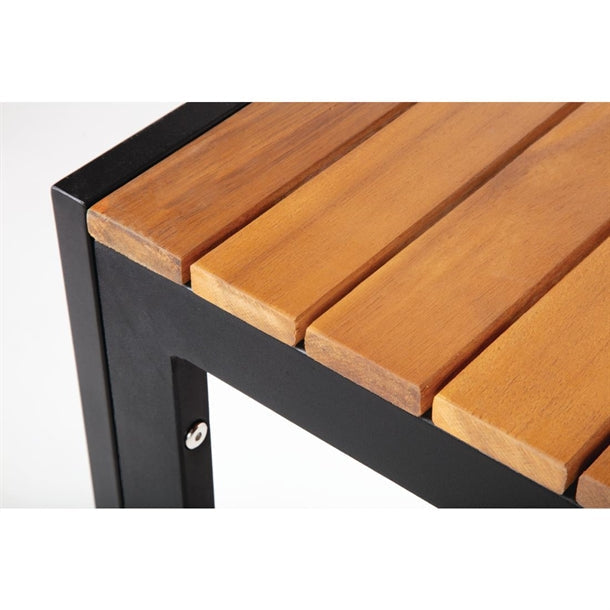 Benches Bolero Square Steel and Acacia Table 800mm - DS152 Bolero