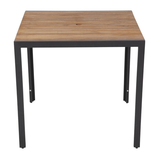 Benches Bolero Square Steel and Acacia Table 800mm - DS152 Bolero