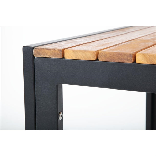 Benches Bolero Square Steel and Acacia Table 800mm - DS152 Bolero