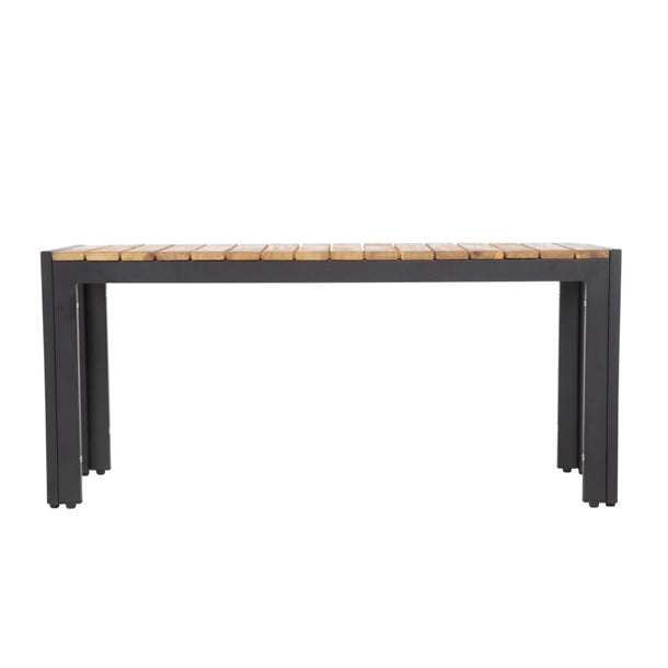 Benches Bolero Rectangular Steel and Acacia Benches 1000mm (Pack of 2) - DS154 Bolero