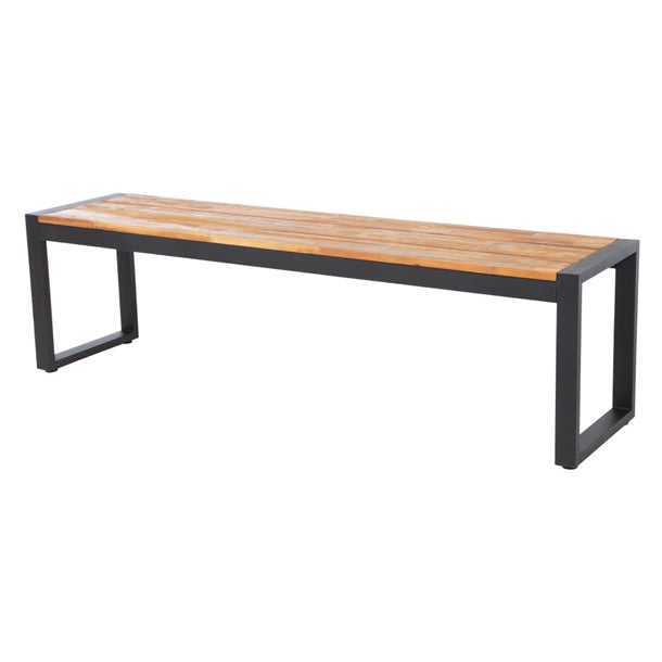 Benches Bolero Acacia Wood and Steel Industrial Benches 1600mm (Pack of 2) - DS158 Bolero
