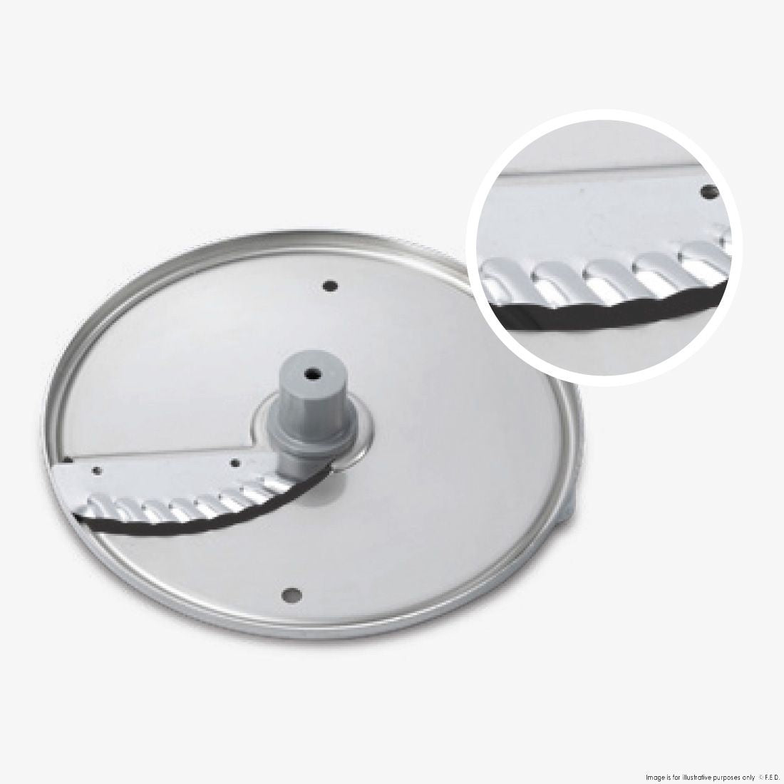 F.E.D. Dito Sama P4U Stainless Steel Wavy Slicing Disc 5mm DS650219 Mattys