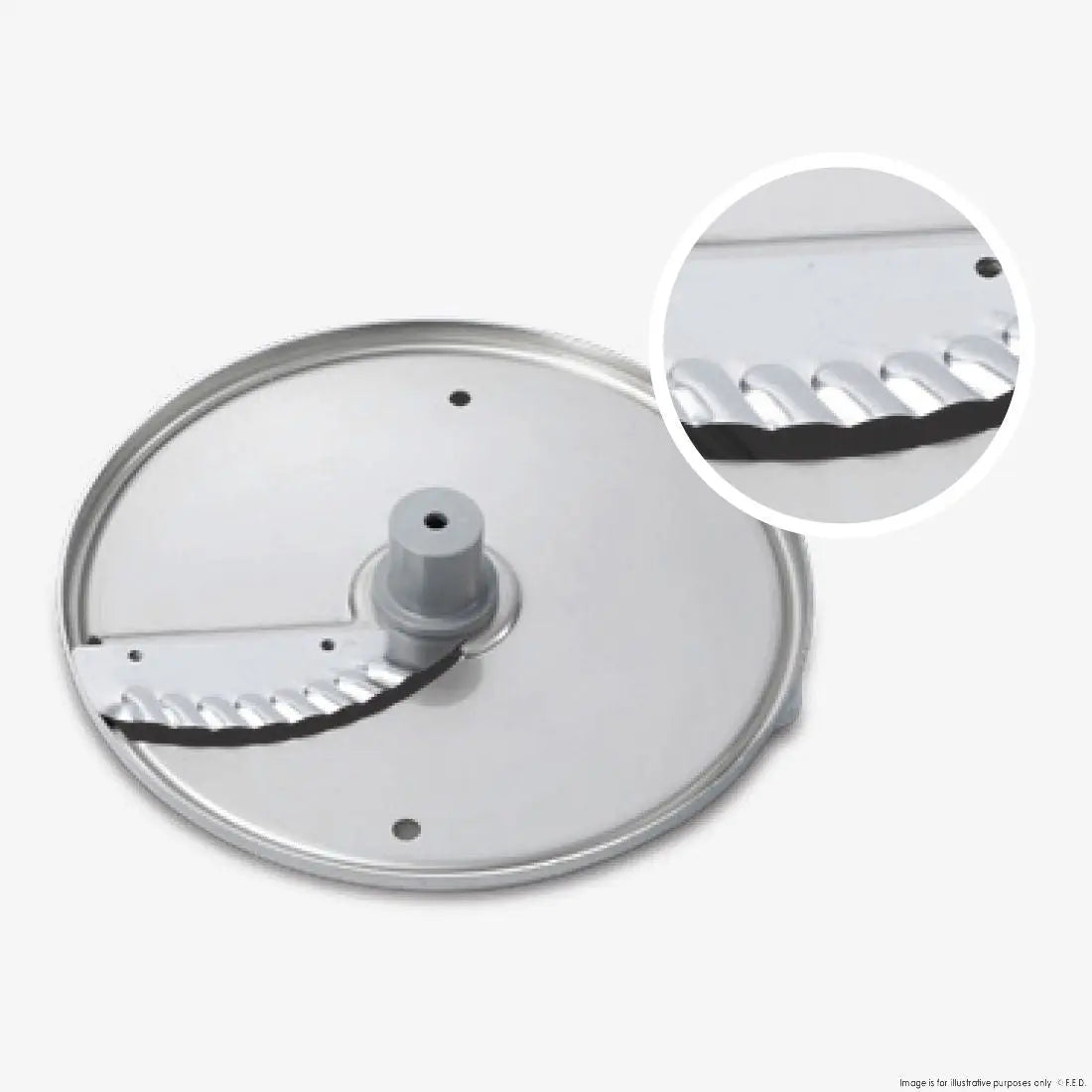 Cutting Blades / Discs F.E.D. Dito Sama P4U Stainless Steel Wavy Slicing Disc 5mm - DS650219 Mattys