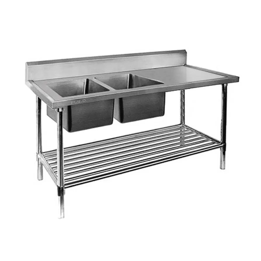 Benches F.E.D. Modular systems Double Left Sink Bench with Pot Undershelf DSB61800L/A Mattys