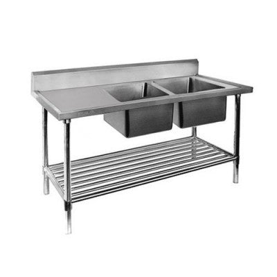 F.E.D. Modular systems DSB7-1500R/A Double Right Sink Bench with Pot Undershelf Mattys