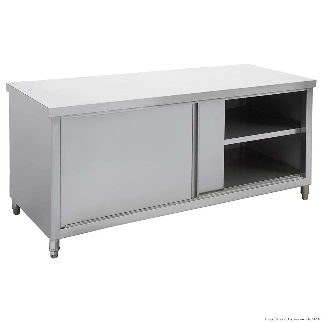 Benches F.E.D. Modular Systems Kitchen Tidy Workbench Cabinet 1500mm - DTHT-1500-H Mattys