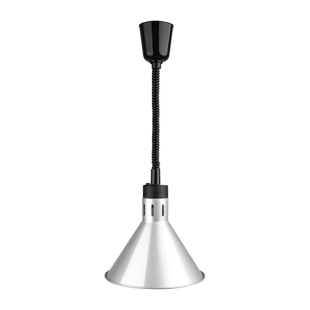 Benchtop Apuro Conical Retractable Heat Shade Silver Finish - DY464-A Apuro