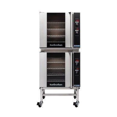 Turbofan Full Size Tray Digital Electric Convection Ovens Double Stacked E32D4/2